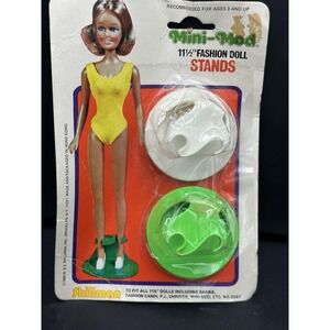 Vintage 1980 Shillman Mini-Mod Doll Stand Fits all 11‎ 1/2 Inch Fashion Dolls